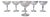 Antique Crystal Champagne Glasses with Nancy Pattern from Baccarat, 1890s, Set of 6 For Sale