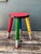 Mid-Century Modern Vintage Multicolor Pencil Stool For Sale - Image 3 of 11