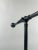 Industrial Style Adjustable Cantilever Arm Floor Lamp With Burlap Drum Shade For Sale - Image 9 of 14