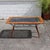 Vintage Italian Glass-Wood and Metal Dining Table For Sale - Image 4 of 18
