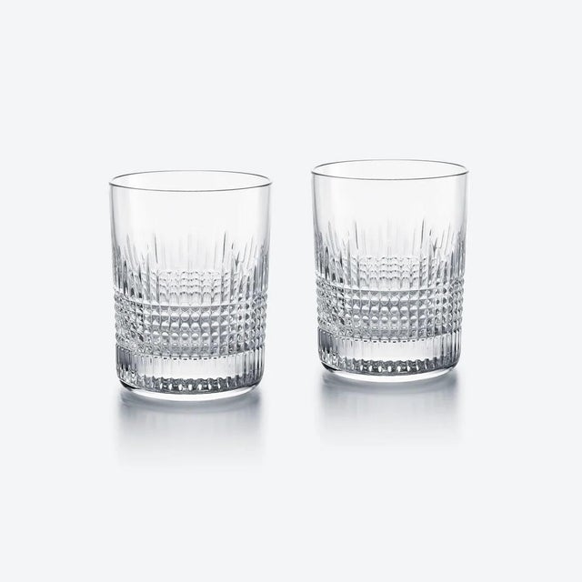 French Late 20th Century Baccarat Nancy Old Fashioned Glasses, Pair For Sale - Image 3 of 6
