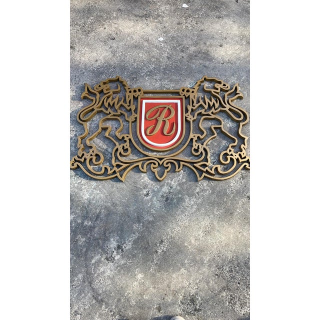 Vintage Metal Rothman’s Tobacco Sign For Sale - Image 4 of 4