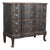 Late 18th Century Danish Black Painted Oak Rococo Chest of Four Drawers For Sale
