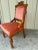 Victorian 1920s Antique Victorian Eastlake Carved Mahogany Side Chair in Salmon Pink Velvet | Ornately Carved Accent Chair For Sale - Image 3 of 6
