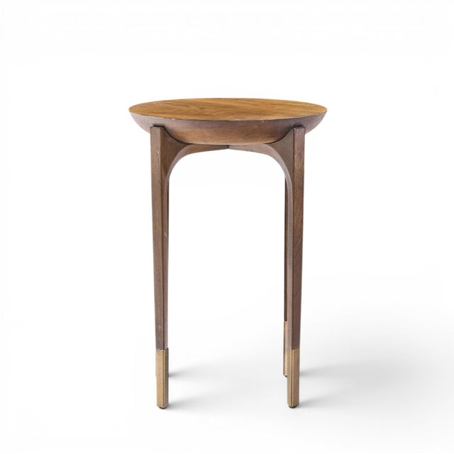 Brown Kara Mann for Baker Milling Road Cradle End Tables - Pair For Sale - Image 8 of 12