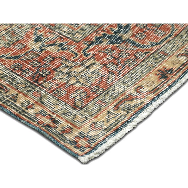 Traditional 1960s Turkish Oushak Rug For Sale - Image 3 of 6