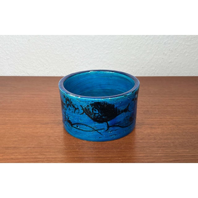 Mid-Century Modern Pesce Fish Studio Pottery Bowl by Aldo Londi for Bitossi, Italy, 1960s For Sale - Image 15 of 17