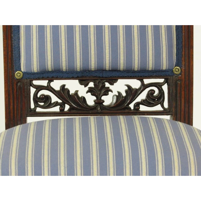 Wood 18th Century Antique French Louis XVI Slipper Chair For Sale - Image 7 of 8