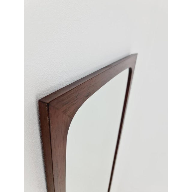 Mid-Century Modern Danish Wall-Mounted Mirror, 1960s For Sale - Image 6 of 12