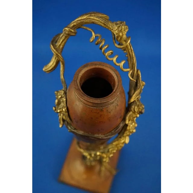 Vintage Vase in Bronze by Julius Theodor Kalmar, 1920s For Sale - Image 16 of 18