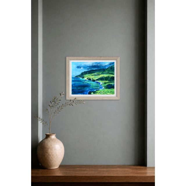 Maui Coast, Modern Impressionist Acrylic Painting For Sale - Image 4 of 10