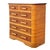 Mid-Century Modern 1930s Restored Art Deco 6 Drawer Stacked Rattan Highboy Dresser W/ Mahogany Top For Sale - Image 3 of 8