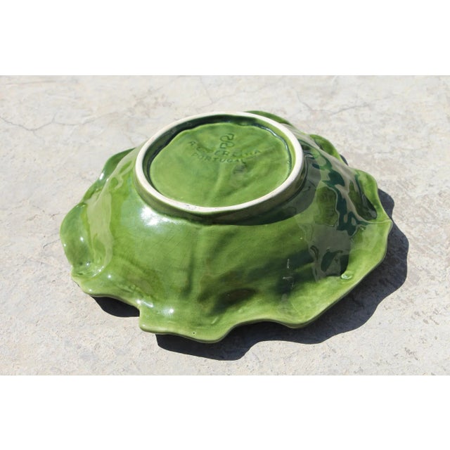 1950s Cabbage Fruit Bowl, Earthenware, Portuguese For Sale - Image 10 of 13