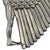1920s Art Deco Egyptian Revival Goddess Isis 2.5" 800 Silver Brooch For Sale - Image 4 of 6