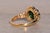 Metal The 191st Avenue: Chalcedony and Natural Diamond Ring in Yellow Gold For Sale - Image 7 of 11