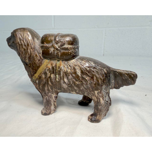 Antique Early 1900's Cast Iron St Bernard Dog Pack Still Coin Bank a.c. Williams For Sale - Image 9 of 10
