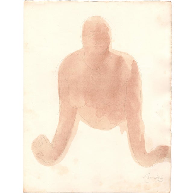 Rodin, Et cest celle-la que j'aime, Nude, Original Lithograph, 1902 For Sale