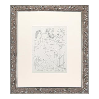Vintage Pablo Picasso Vollard Suite Lithograph Print 1956 For Sale