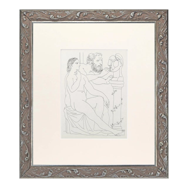 Vintage Pablo Picasso Vollard Suite Lithograph Print 1956 For Sale