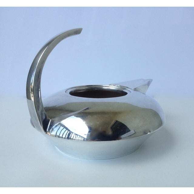 Mid-Century Modernist French "Escapade" Silver Plate Coffee & Sugar - a Pair For Sale In West Palm - Image 6 of 11