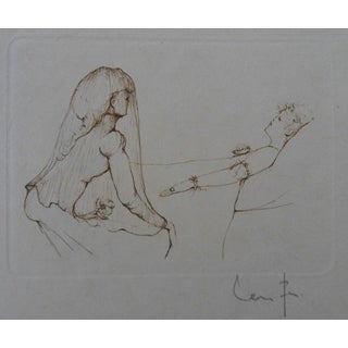 Léonor Fini, Au chevet, Etching For Sale