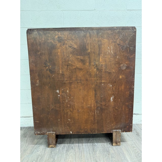 Antique Art Deco Oak Secretary Desk Bureau Bookcase Bar Scully For Sale - Image 10 of 10