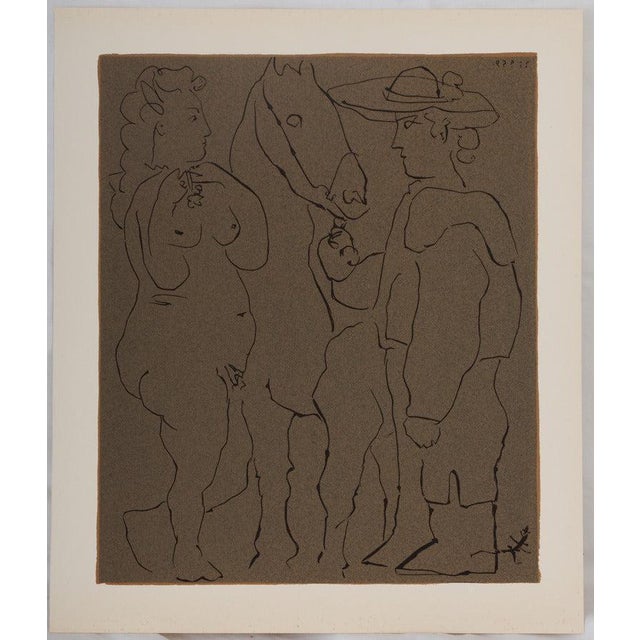 Pablo Picasso, Couple amoureux et cheval, Nude, Etching For Sale - Image 3 of 3
