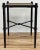 Rustic Vintage Hammered Cast Iron Woven Top Table For Sale - Image 3 of 8