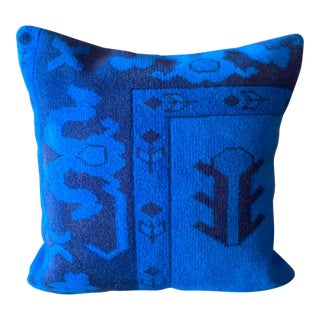 Vintage Turkish Wool Emblem Pillow For Sale