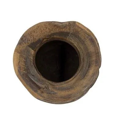 1970s Vintage Indian Wooden Milk Pot For Sale - Image 5 of 5