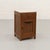 Dutch Art Deco bedside cabinet dating from circa 1925–1930, crafted in oak and oak veneer with a white-veined marble top....