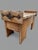 Brutalist Oak Hall Chest Bench with Black Iron Hardware, 1960s For Sale - Image 11 of 13
