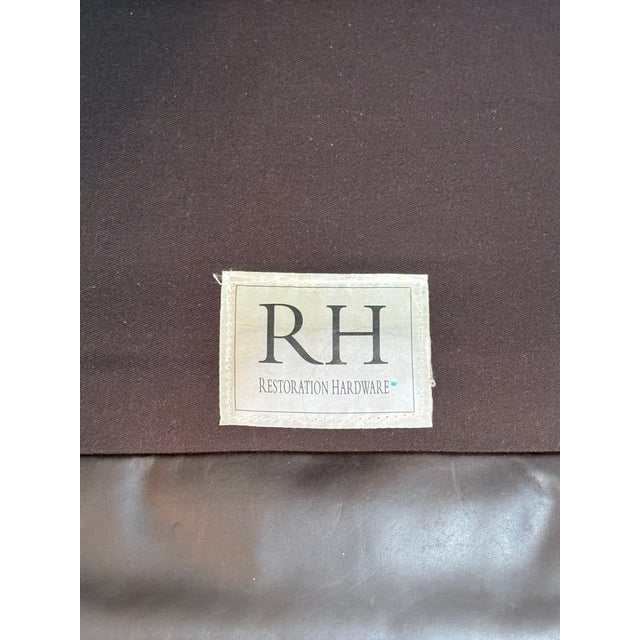 Restoration Hardware Pair of Restoration Hardware Leather Chairs For Sale - Image 4 of 10