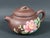 Late 20th Century Chinese Art Yixing Clay Teapot With Enamel Flower Design For Sale - Image 4 of 10