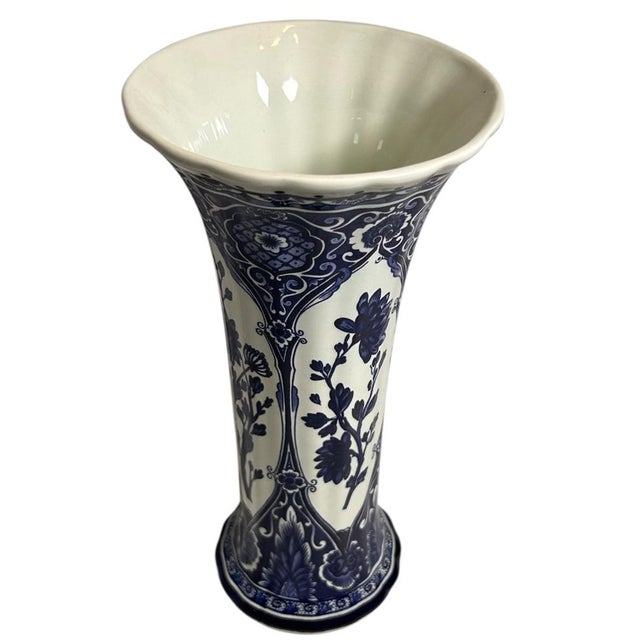 Large Royal Sphinx Blue Garniture Set by Boch Delft, 20th Century, Set of 3 For Sale - Image 13 of 18