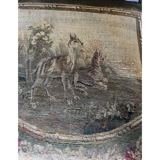 18th Century Fine Pair of 18th Century French Aubusson Upholstered Fauteuils For Sale - Image 5 of 10