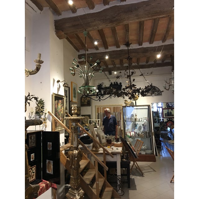 Beautiful multi light chandelier purchased from an antique shop in Tuscany (tiny Montalcino to be exact). Wired for...
