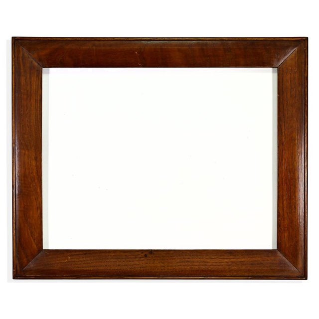 Mid-20th Century Italian Walnut Wooden Frame For Sale - Image 4 of 5