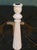 Neoclassical Carved Fluted Limed Oak Candlesticks, Set of 2 For Sale - Image 3 of 12