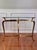 1970s Regency Demilune Solid Brass and Glass Console Table For Sale In Philadelphia - Image 6 of 15