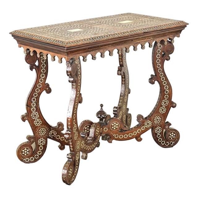 Italian 18th Century Inlay Console Table For Sale