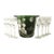 Vintage Perrier-Jouët Green Glass Champagne Bucket With Champagne Flutes Set- 9 Pieces For Sale
