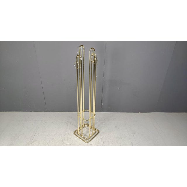 Vintage Modernist Brass Coat Stand, 1970s For Sale - Image 9 of 11