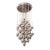 1970s Space Age Chrome Cascade Chandelier by Verner Panton for J. Lüber Ag For Sale