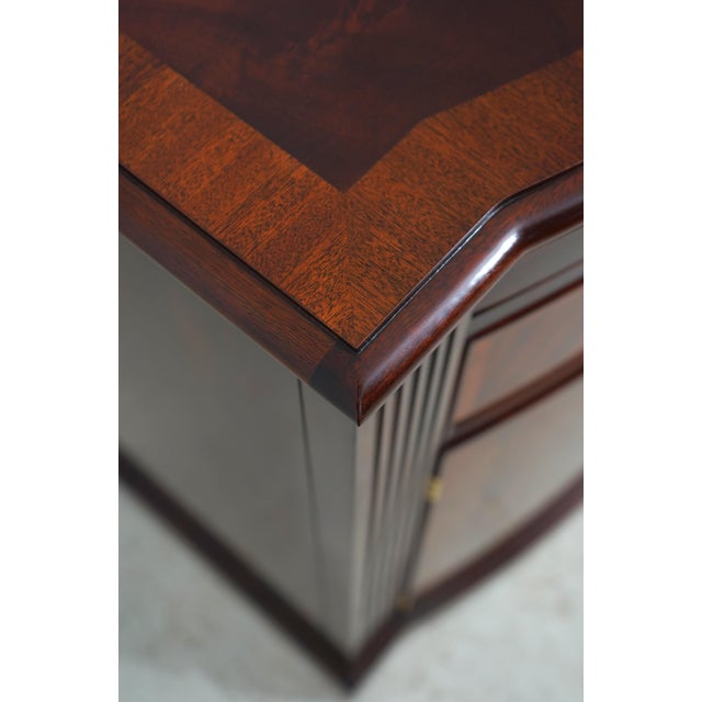 Henkel Harris Mahogany Bow Front Server For Sale - Image 14 of 18