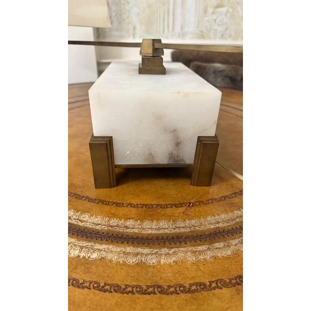 Thomas Pheasant for Baker Furniture Alabaster Swivel Lamp For Sale - Image 10 of 16