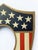 American Antique Painted Patriotic Picture Frame/Flag Holder Shield For Sale - Image 3 of 6