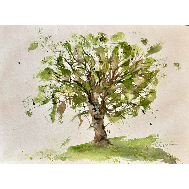 Traditional Giclee Print “Avocado Tree” Watercolor Painting For Sale - Image 3 of 10
