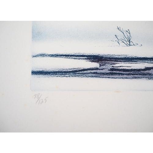 Darrell Duchene, Snowy Valley, 1981, Etching For Sale - Image 7 of 8