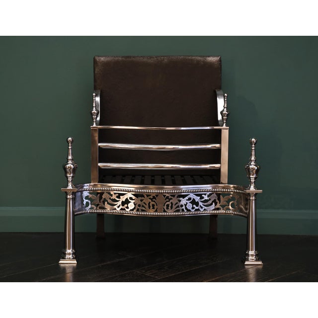 1990s Free-Standing Steel Fire Grate, 1990 For Sale - Image 5 of 5